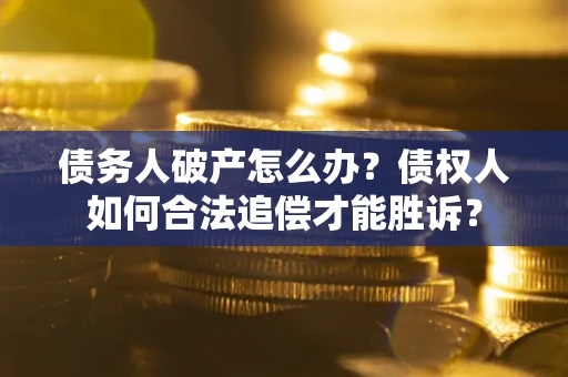 北京债务人破产怎么办？债权人如何合法追偿才能胜诉？