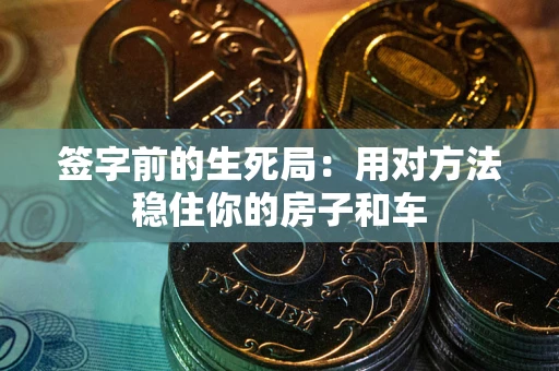 北京签字前的生死局：用对方法稳住你的房子和车